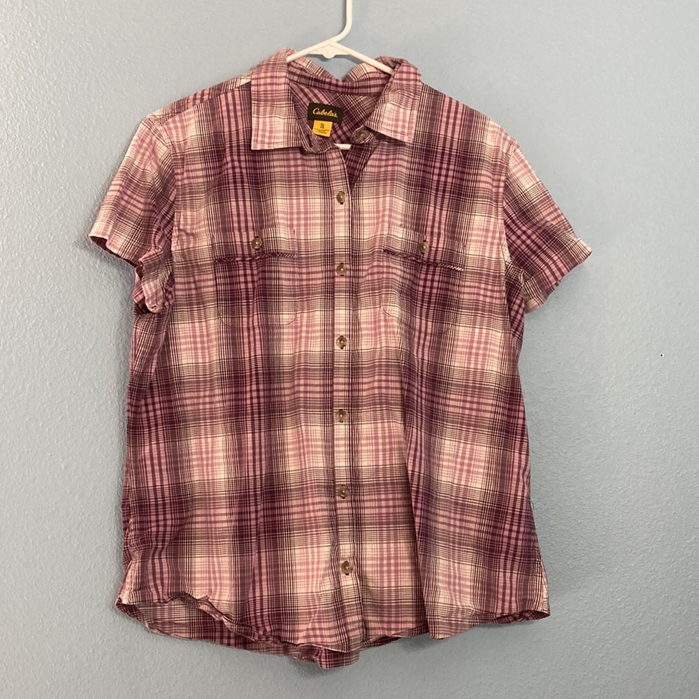 Cabela’s Plaid Button-down Tee